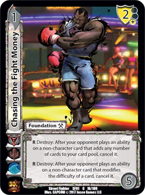Image for Chasing the Fight Money (Street Fighter CCG) (16) - UniVersus