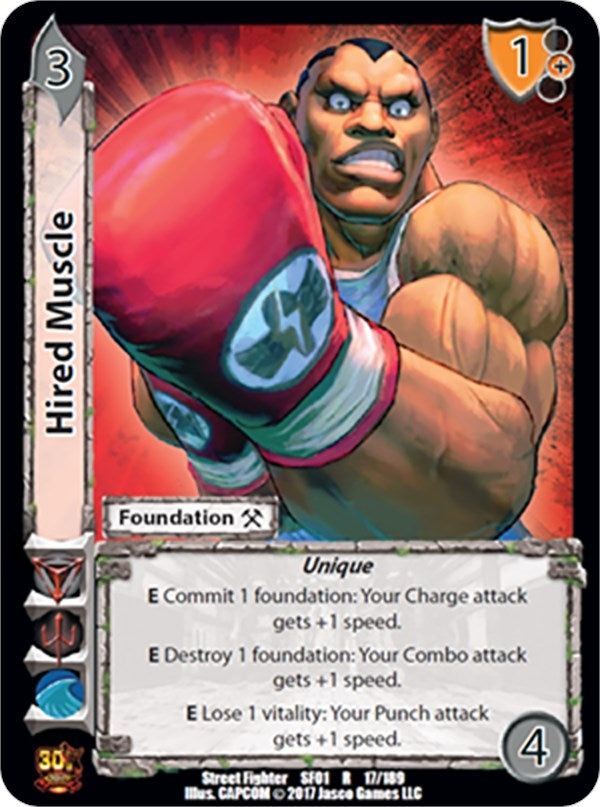 Image for Hired Muscle (Street Fighter CCG) (17) - UniVersus