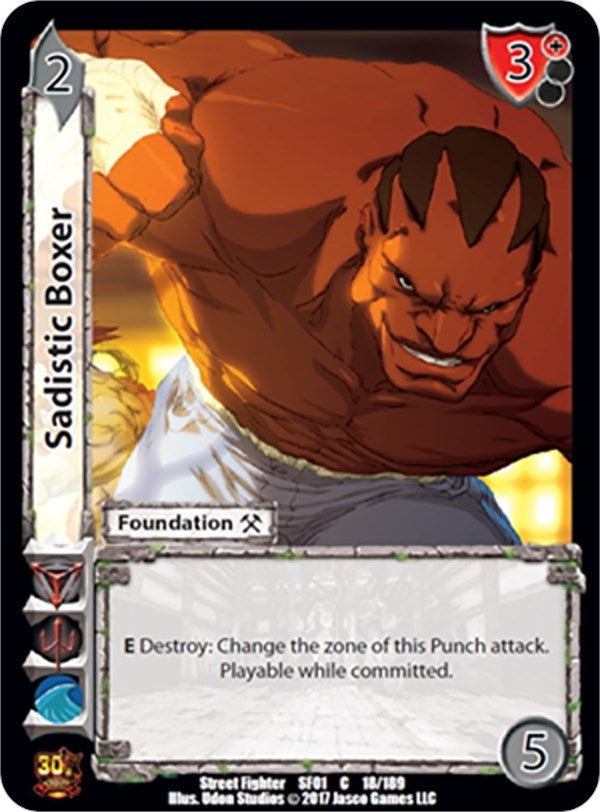 Image for Sadistic Boxer (Street Fighter CCG) (18) - UniVersus