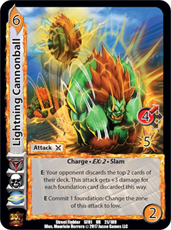 Image for Lightning Cannonball (Street Fighter CCG) (21) - UniVersus