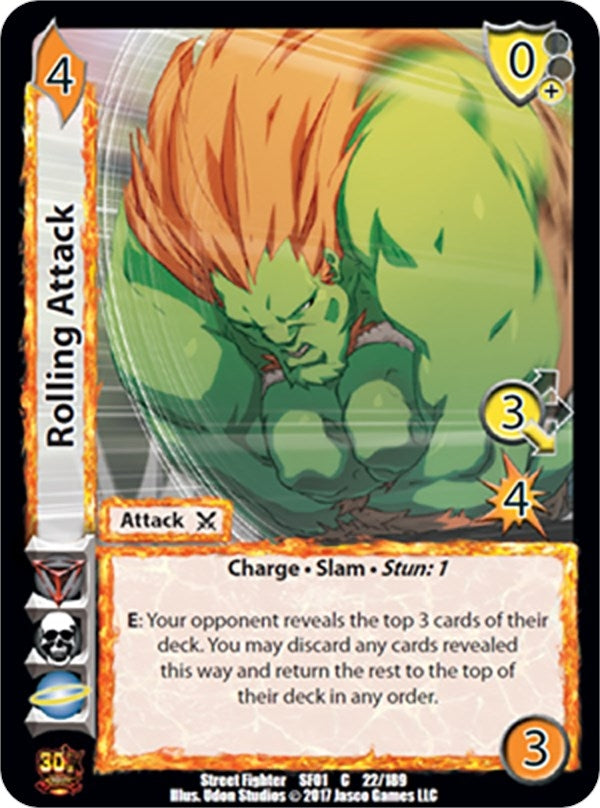 Image for Rolling Attack (Street Fighter CCG) (22) - UniVersus