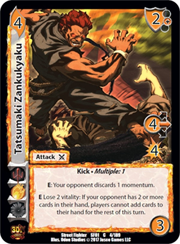 Image for Tatsumaki Zankukyaku (Street Fighter CCG) (4) - UniVersus