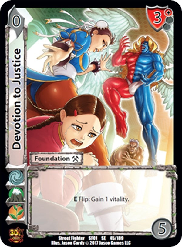 Image for Devotion to Justice (Street Fighter CCG) (45) - UniVersus