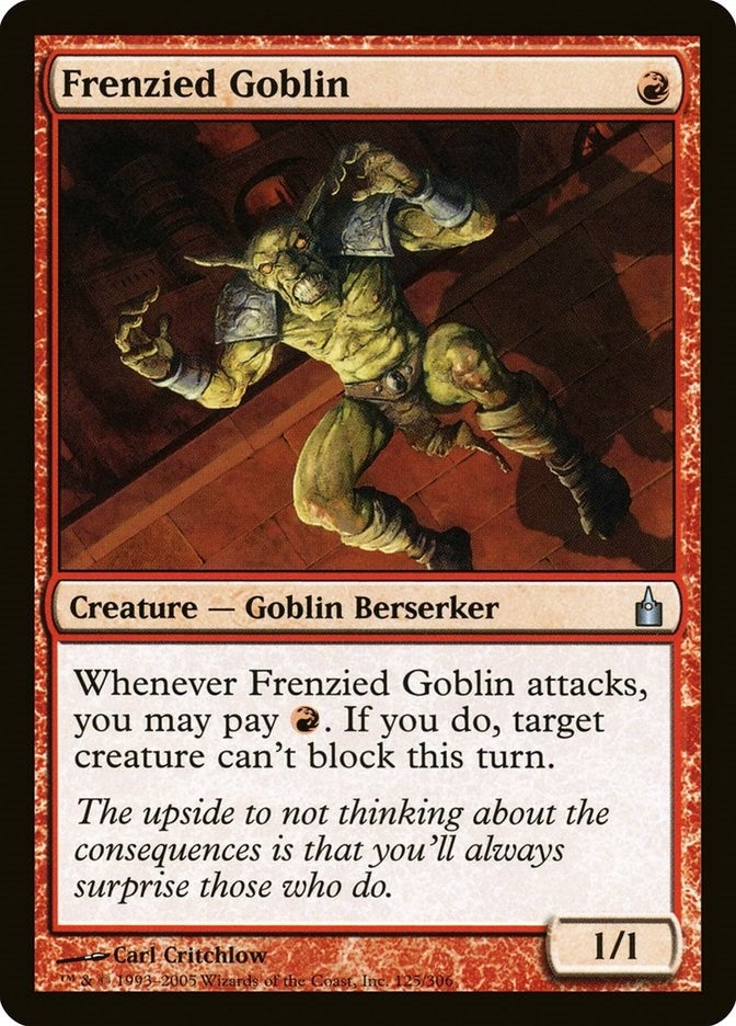 Image for Frenzied Goblin (Ravnica: City of Guilds) (125) - Magic: The Gathering