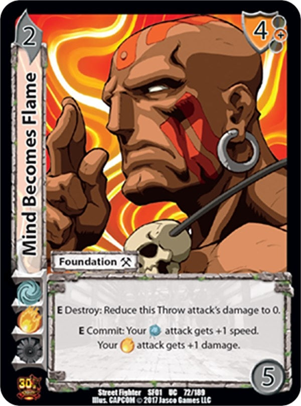 Image for Mind Becomes Flame (Street Fighter CCG) (72) - UniVersus