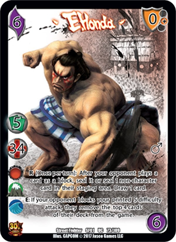 Image for E. Honda (Street Fighter CCG) (73) - UniVersus