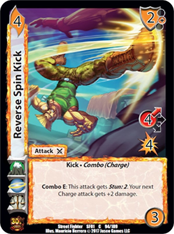 Image for Reverse Spin Kick (Street Fighter CCG) (94) - UniVersus