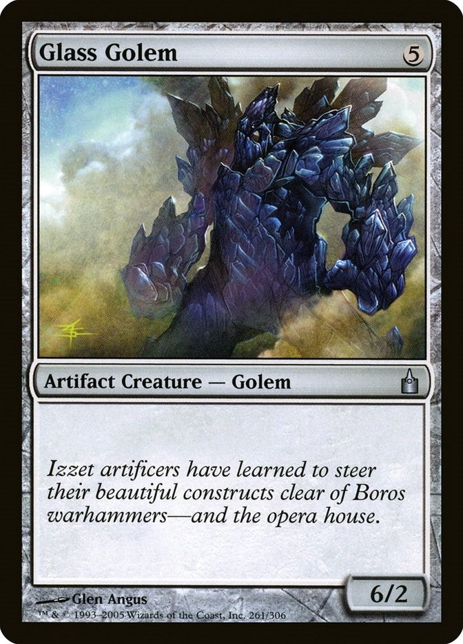 Image for Glass Golem (Ravnica: City of Guilds) (261) - Magic: The Gathering