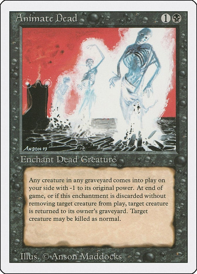 Image for Animate Dead (Revised Edition) - Magic: The Gathering