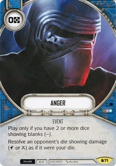 Image for Anger (Spirit of Rebellion) (71) - Star Wars: Destiny