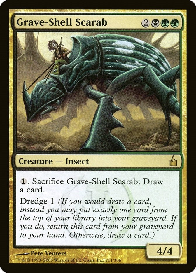 Image for Grave-Shell Scarab (Ravnica: City of Guilds) (211) - Magic: The Gathering