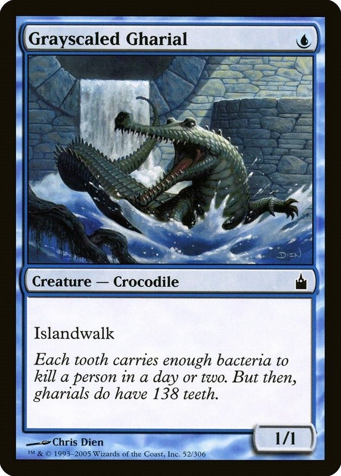 Image for Grayscaled Gharial (Ravnica: City of Guilds) (52) - Magic: The Gathering