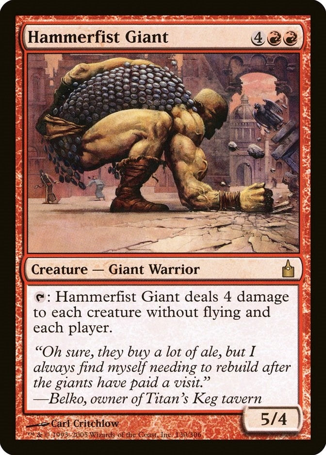 Image for Hammerfist Giant (Ravnica: City of Guilds) (130) - Magic: The Gathering
