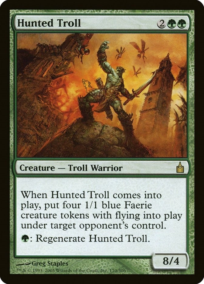 Image for Hunted Troll (Ravnica: City of Guilds) (170) - Magic: The Gathering
