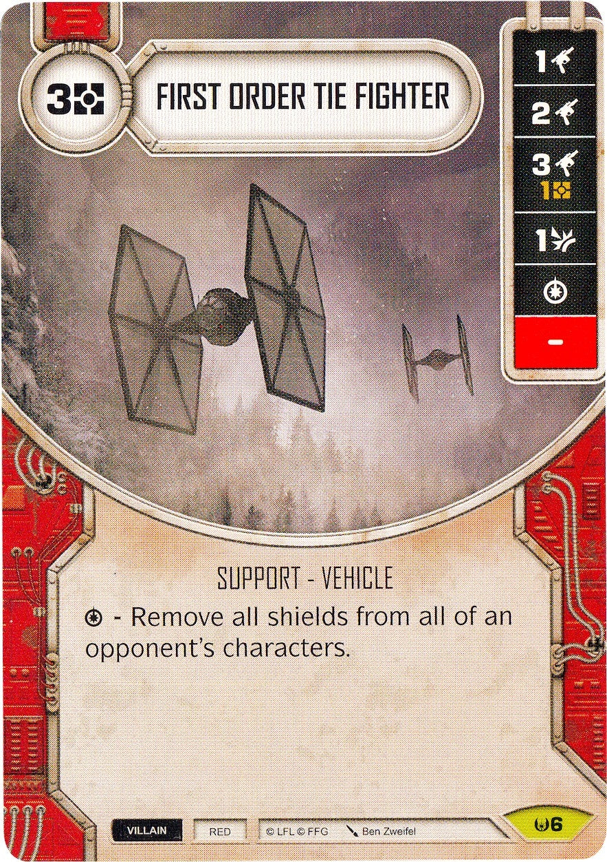 Image for First Order TIE Fighter (Awakenings) (6) - Star Wars: Destiny