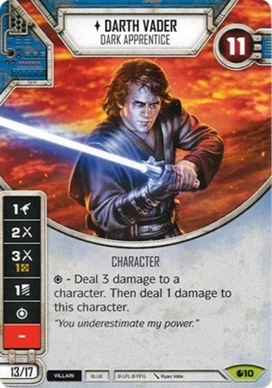 Image for Darth Vader - Dark Apprentice (Card Only) (Spirit of Rebellion) (10) - Star Wars: Destiny