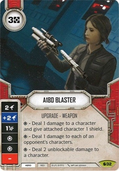 Image for A180 Blaster (Card Only) (Spirit of Rebellion) (32) - Star Wars: Destiny