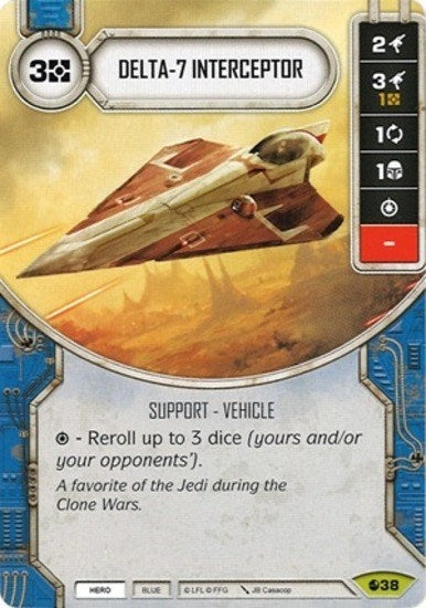 Image for Delta-7 Interceptor (Card Only) (Spirit of Rebellion) (38) - Star Wars: Destiny