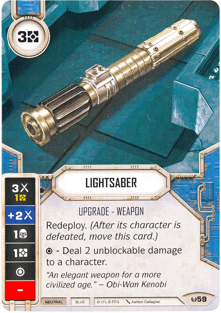 Image for Lightsaber (Card Only) (Awakenings) (59) - Star Wars: Destiny