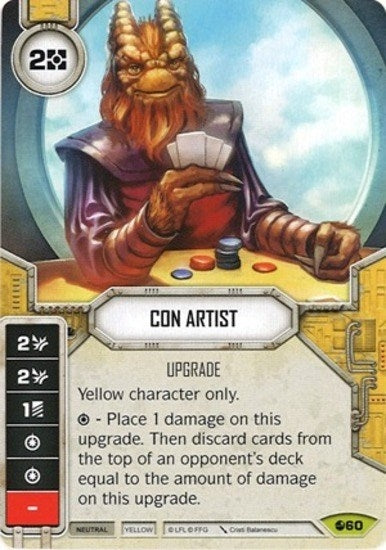 Image for Con Artist (Card Only) (Spirit of Rebellion) (60) - Star Wars: Destiny