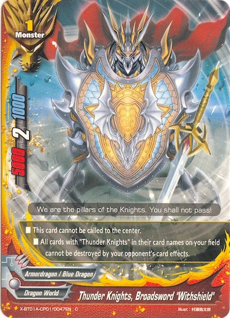 Image for Thunder Knights, Broadsword "Withshield" (Crossing Generations) (X-BT01A-CP01/0047EN) - Future Card BuddyFight