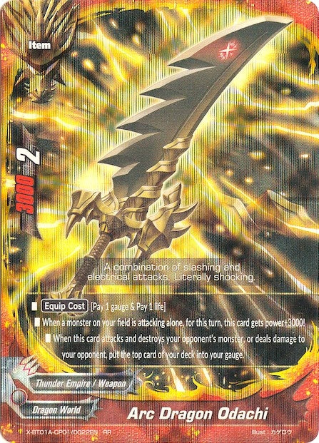 Image for Arc Dragon Odachi (Crossing Generations) (X-BT01A-CP01/0022EN) - Future Card BuddyFight