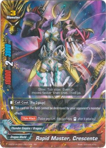 Image for Rapid Master, Crescente (Crossing Generations) (X-BT01A-CP01/0011EN) - Future Card BuddyFight