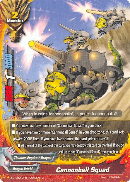 Image for Cannonball Squad (Crossing Generations) (X-BT01A-CP01/0043EN) - Future Card BuddyFight