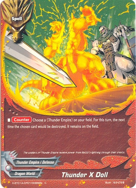 Image for Thunder X Doll (Crossing Generations) (X-BT01A-CP01/0065EN) - Future Card BuddyFight