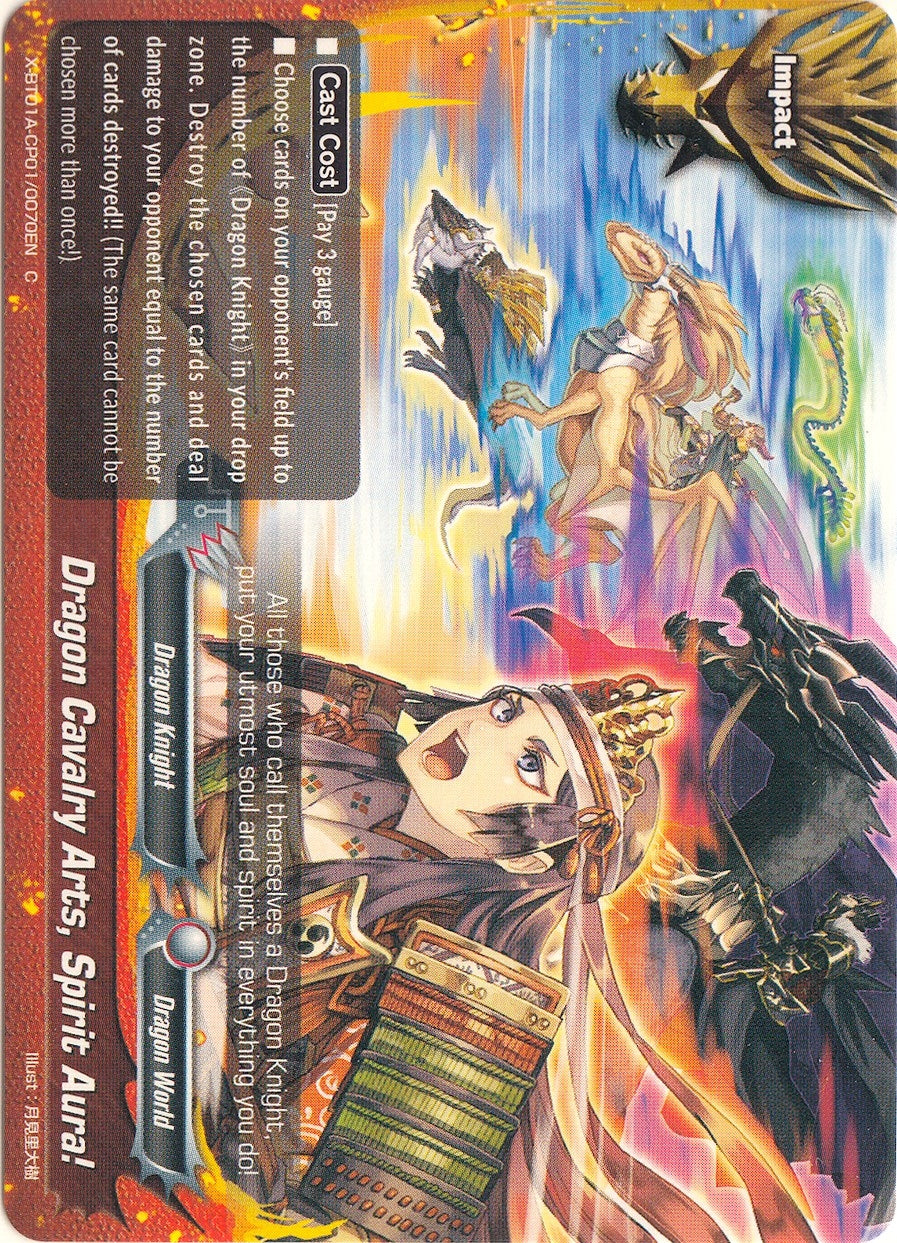 Image for Dragon Cavary Arts, Spirit Aura (Crossing Generations) (X-BT01A-CP01/0070EN) - Future Card BuddyFight