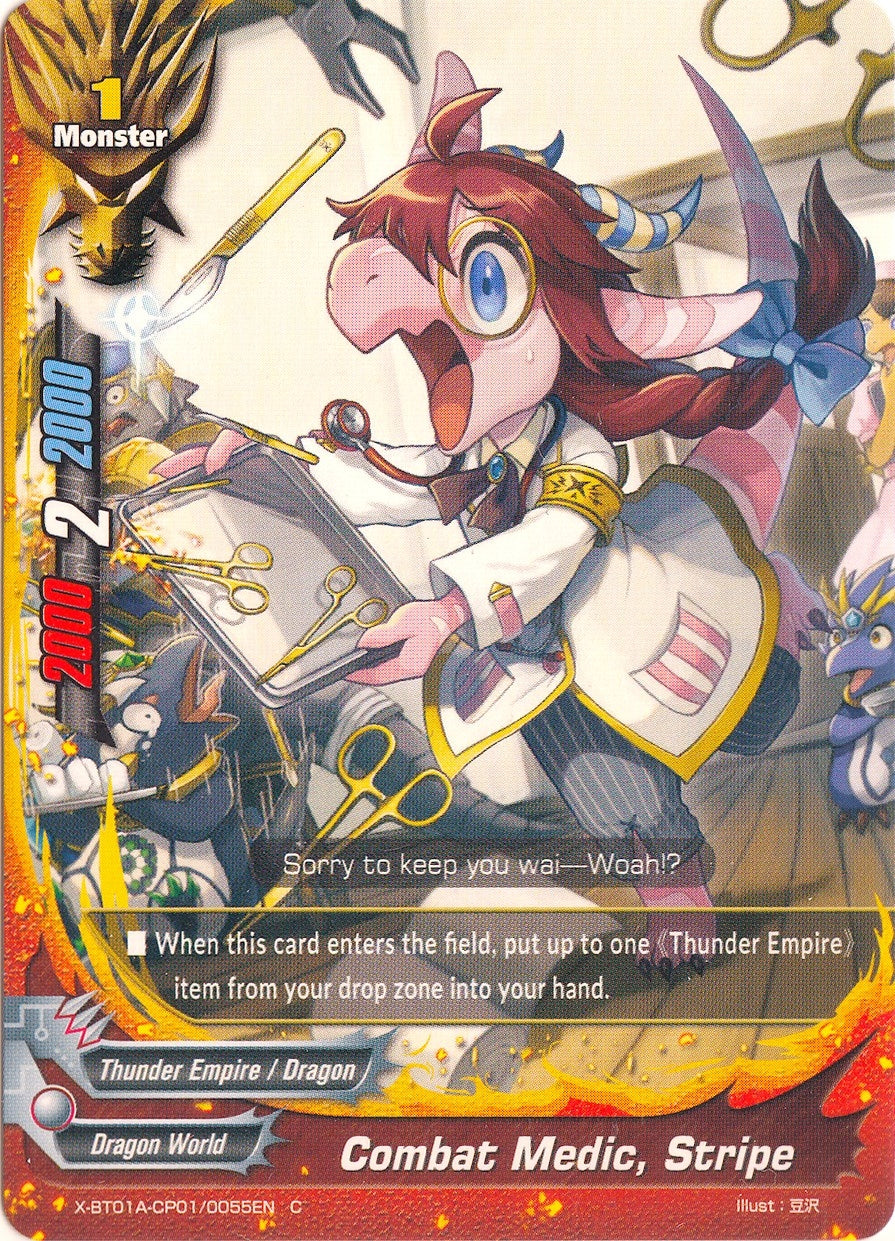 Image for Combat Medic, Stripe (Crossing Generations) (X-BT01A-CP01/0055EN) - Future Card BuddyFight