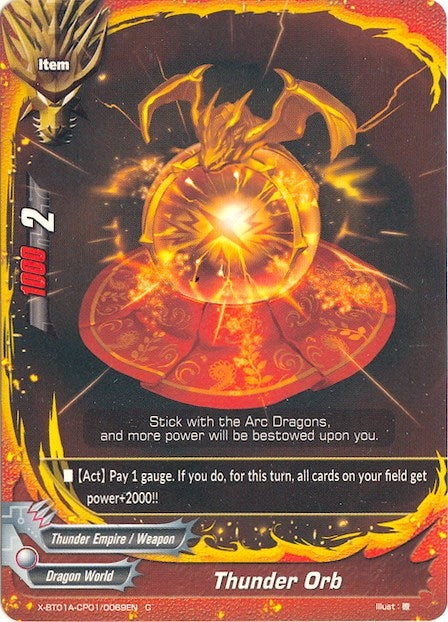 Image for Thunder Orb (Crossing Generations) (X-BT01A-CP01/0069EN) - Future Card BuddyFight