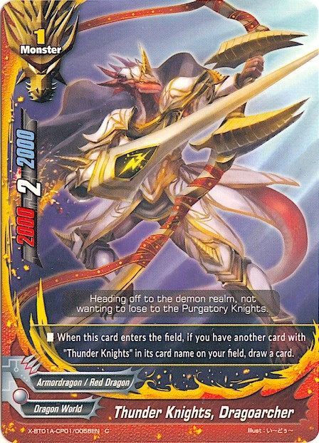 Image for Thunder Knights, Dragoarcher (Crossing Generations) (X-BT01A-CP01/0056EN) - Future Card BuddyFight