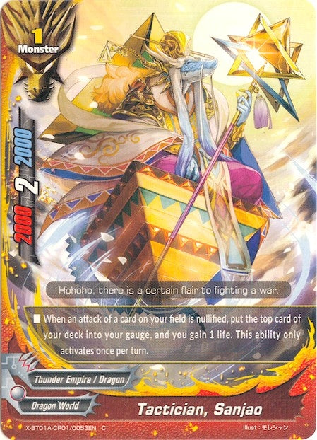Image for Tactician, Sanjao (Crossing Generations) (X-BT01A-CP01/0053EN) - Future Card BuddyFight