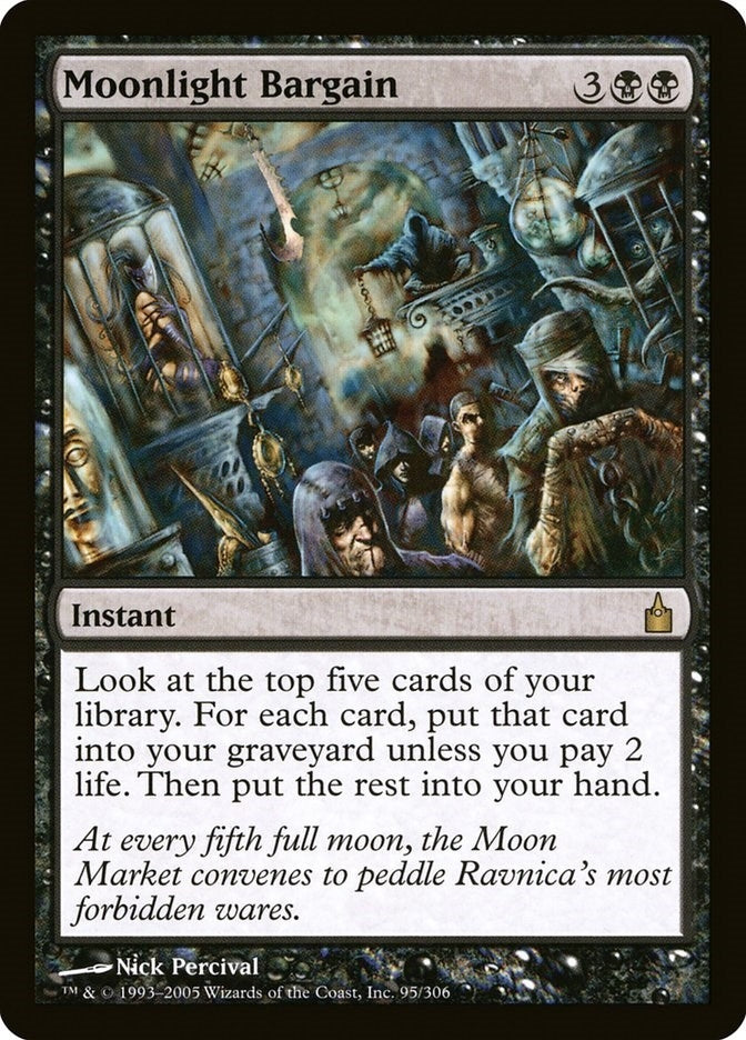 Image for Moonlight Bargain (Ravnica: City of Guilds) (95) - Magic: The Gathering