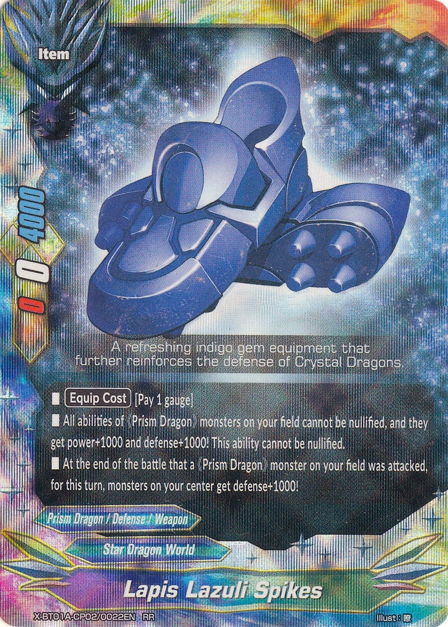 Image for Lapis Lazuli Spikes (Crossing Generations) (X-BT01A-CP02/0022EN) - Future Card BuddyFight