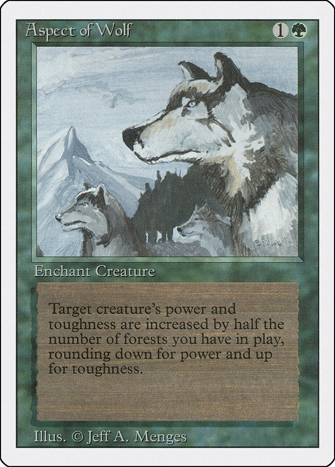 Image for Aspect of Wolf (Revised Edition) - Magic: The Gathering