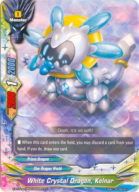 Image for White Crystal Dragon, Kelnar (Crossing Generations) (X-BT01A-CP02/0050EN) - Future Card BuddyFight