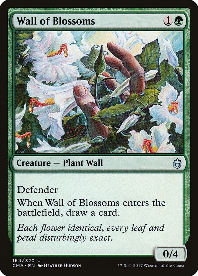 Image for Wall of Blossoms (Commander Anthology) (164) - Magic: The Gathering