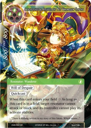 Image for Scheherazade, Speaker of Yet Unknown Truths (Echoes of the New World) (ENW-062) - Force of Will