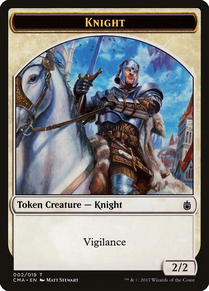 Image for Knight Token (002) (Commander Anthology) (2) - Magic: The Gathering