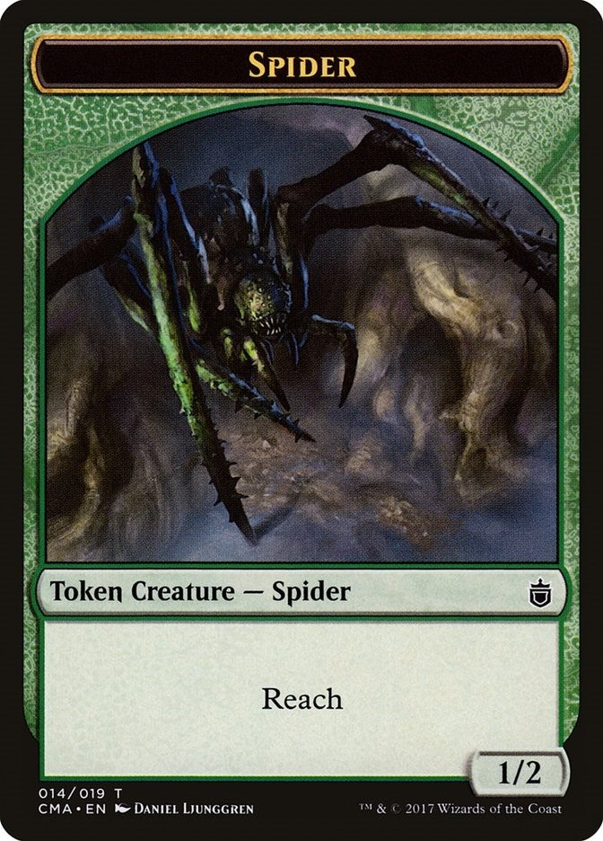 Image for Spider Token (014) (Commander Anthology) (14) - Magic: The Gathering