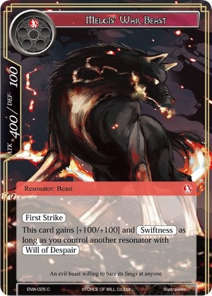 Image for Melgis' War Beast (Echoes of the New World) (ENW-025) - Force of Will