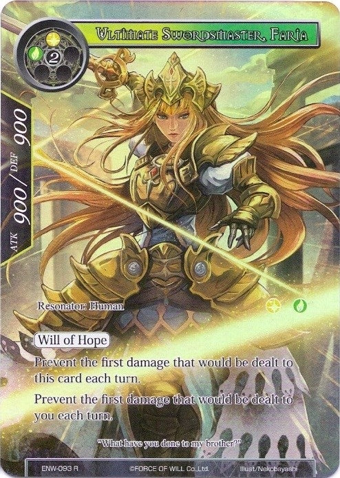 Image for Ultimate Swordmaster, Faria (Full Art) (Echoes of the New World) (ENW-093) - Force of Will