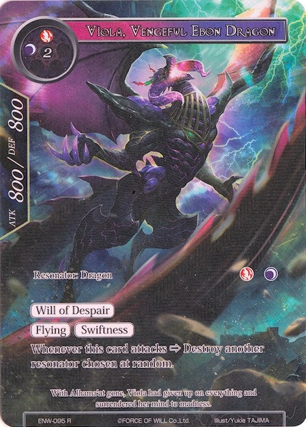 Image for Viola, Vengeful Ebon Dragon (Full Art) (Echoes of the New World) (ENW-095) - Force of Will