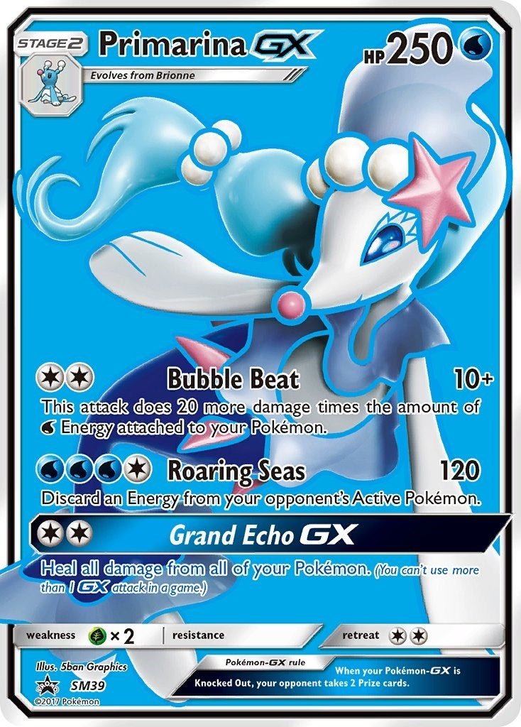 Image for Primarina GX - SM39 (SM Promos) (SM39) - Pokemon