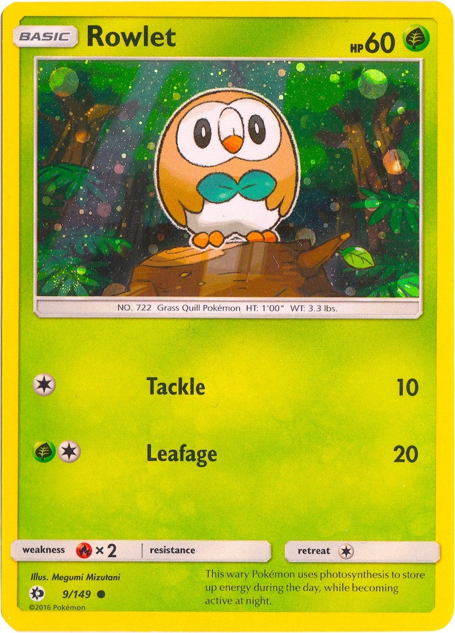 Image for Rowlet - 9/149 (Cosmos Holo) (Miscellaneous Cards & Products) (009/149) - Pokemon