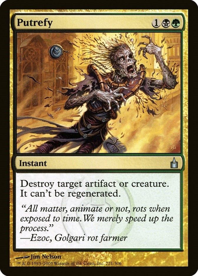 Image for Putrefy (Ravnica: City of Guilds) (221) - Magic: The Gathering