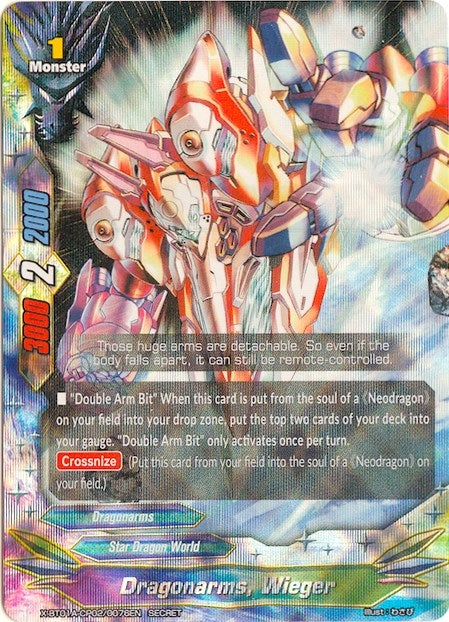 Image for Dragonarms, Wieger (Parallel RR Foiling) (Crossing Generations) (X-BT01A-CP02/0076EN) - Future Card BuddyFight