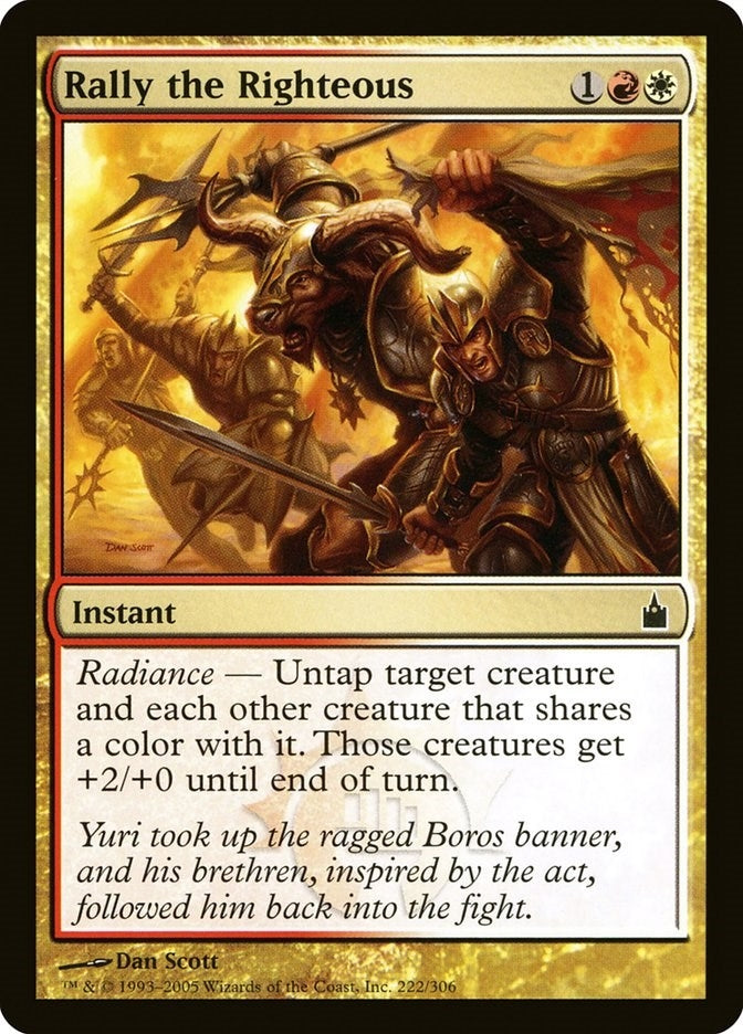 Image for Rally the Righteous (Ravnica: City of Guilds) (222) - Magic: The Gathering